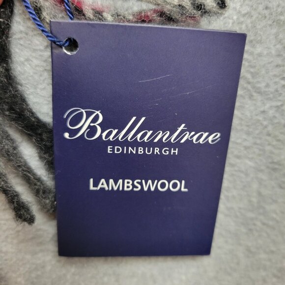 Ballantrae Edinburgh Lambswool Scarf Tartan Plaid Thomson Charcoal New - Picture 3 of 9